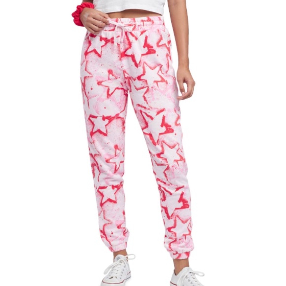 Sundown by Splendid Womens Playa Printed Comfy Jogger Pants